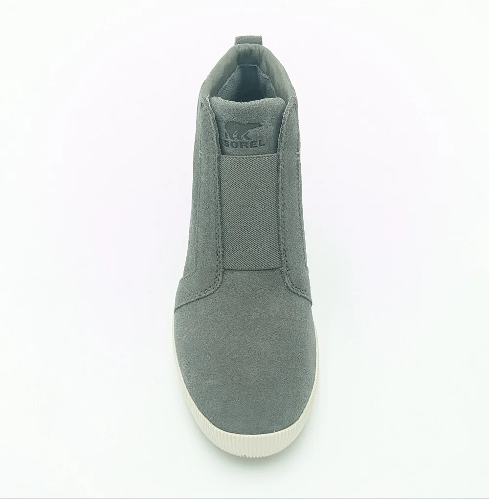 Sorel Gray Suede Sneaker Wedges